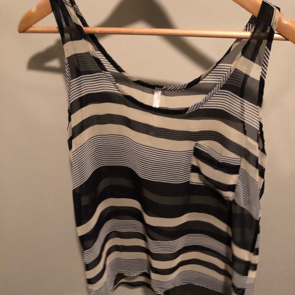 Dressy Tank. Black and White Michelle Brand.